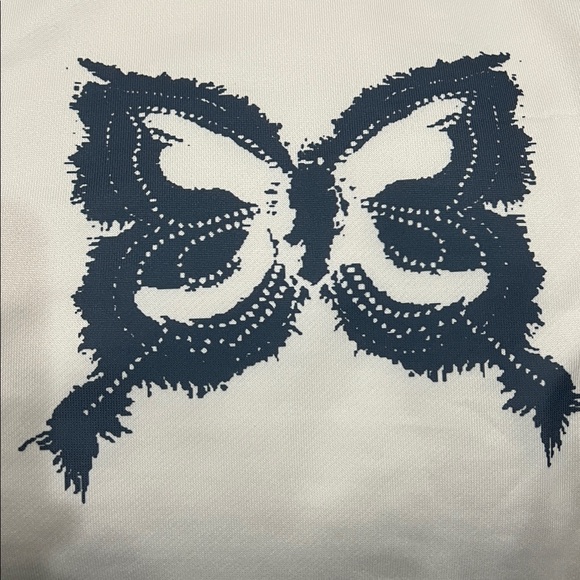 White Graphic Sweatpants with blue Designs - Picture 15 of 15